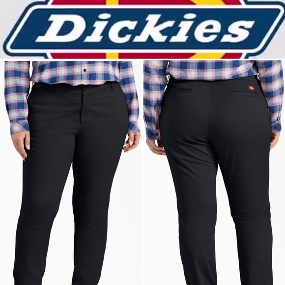 NWT DICKIES WOMENS 774 WORK PANTS. LOW RISE
STRAIGHT LEG STAIN RELEASE SIZE 18T - Picture 1 of 10